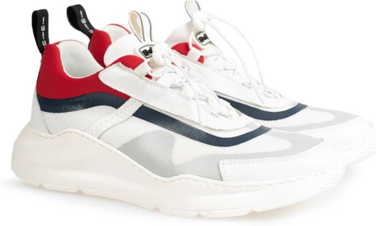 Baldinini Verstelbare Sneakers met Ronde Neus White Heren