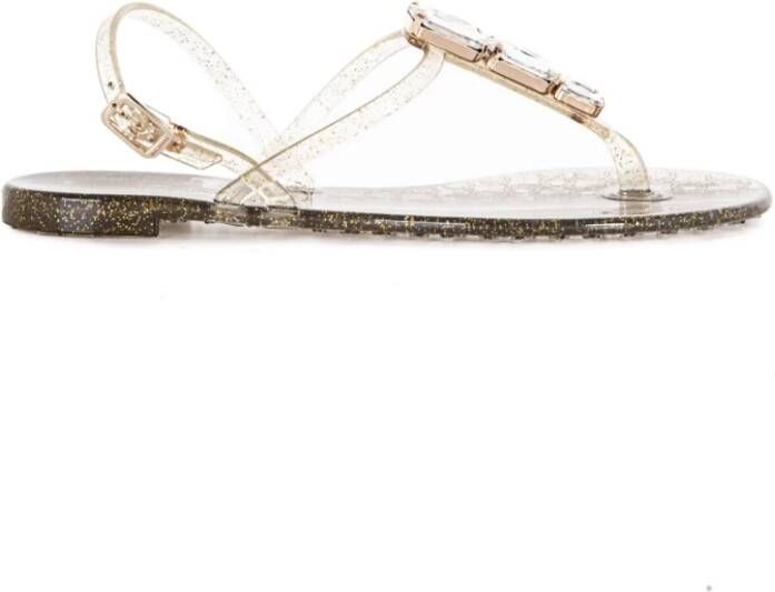 Baldinini Stijlvolle zomerse platte sandalen Grijs Dames
