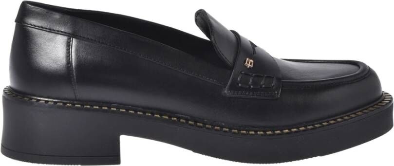 Baldinini Studded black leather loafers