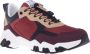 Baldinini Trainers in beige and burgundy eco-leather Multicolor Heren - Thumbnail 1