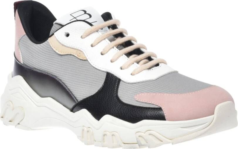 Baldinini Trainers in beige and grey eco-leather Grijs Dames