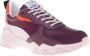 Baldinini Trainers in burgundy eco-leather Multicolor Dames - Thumbnail 1