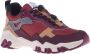 Baldinini Trainers in burgundy eco-leather Multicolor Dames - Thumbnail 1
