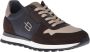 Baldinini Trainers in dark brown and taupe suede and fabric Multicolor Heren - Thumbnail 1