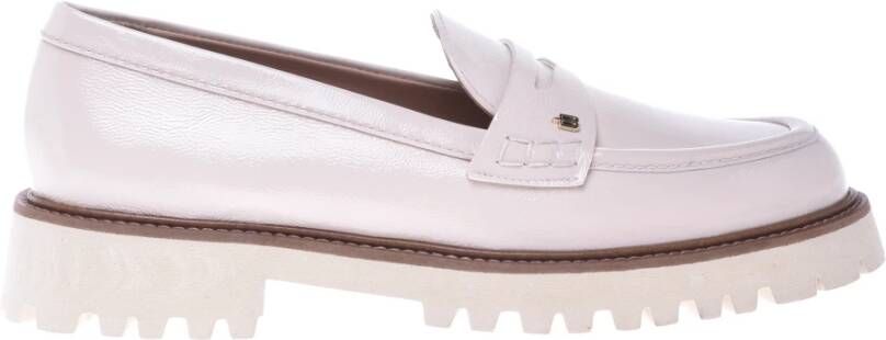 Baldinini Vanilla Naplak leather loafers
