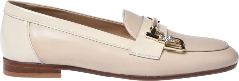 Baldinini Vanilla Nappa and patent leather loafers