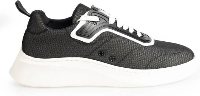 Baldinini Vetersneakers met ronde neus Black Heren