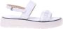 Baldinini White leather and mesh sandal - Thumbnail 1