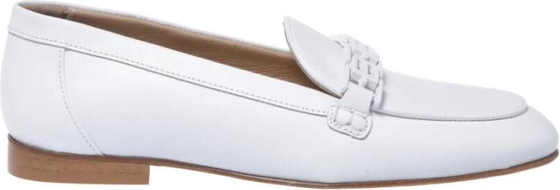 Baldinini White leather loafers