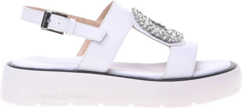 Baldinini White leather sandals
