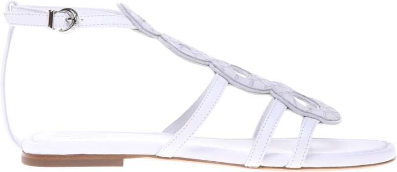 Baldinini White lizard print sandal