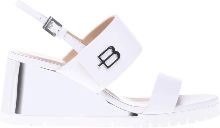 Baldinini White nappa leather sandals
