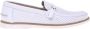 Baldinini White perforated calfskin loafer - Thumbnail 1