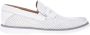 Baldinini White perforated tumbled loafer - Thumbnail 1