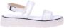 Baldinini White petal mesh sandal - Thumbnail 1