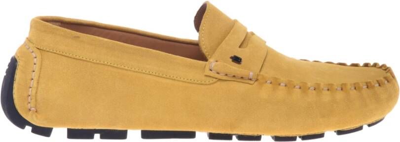 Baldinini Yellow suede loafer