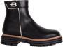 Baldinini Black and platinum calfskin ankle boots Zwart Dames - Thumbnail 5