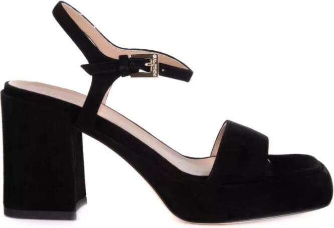 Baldinini Zwarte hak sandalen