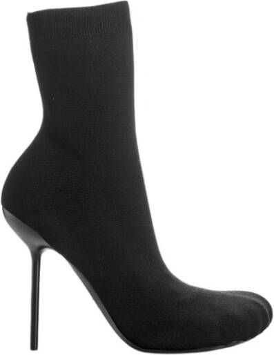 Balenciaga Stretch Gebreide Stiletto Laarzen Zwart Black Dames