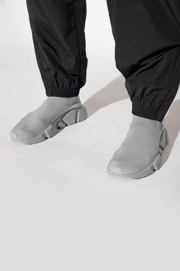 Balenciaga Adidas Speed Lt Sneakers Grijs Wit Logo Grijs Dames - Foto 4