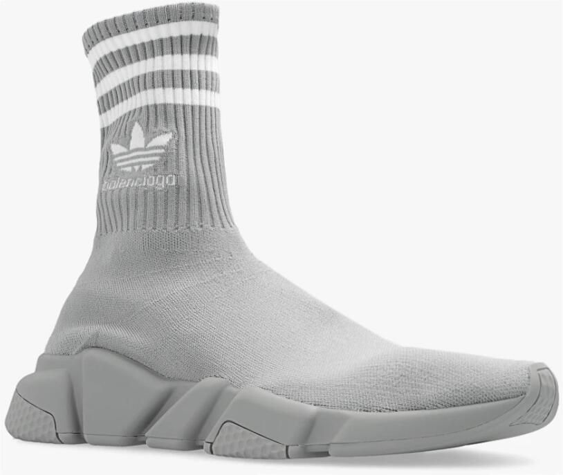 Balenciaga Adidas Speed Lt Sneakers Grijs Wit Logo Grijs Dames - Foto 3