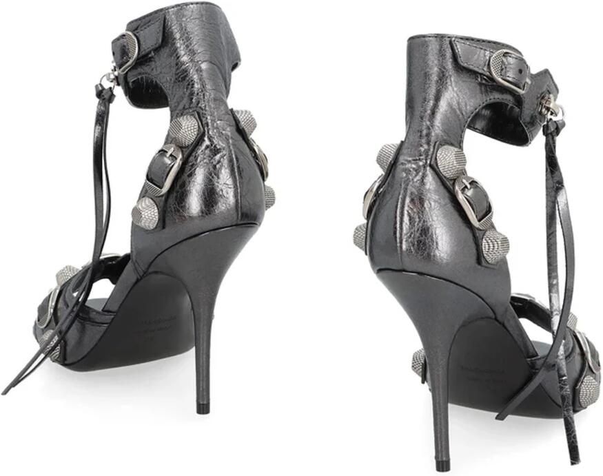 Balenciaga Cagole Leather Sandals - Foto 2