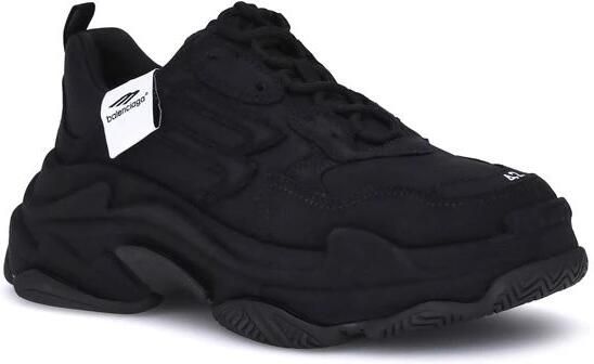 Balenciaga Gestructureerde Platform Sneakers met Geweven Paneel