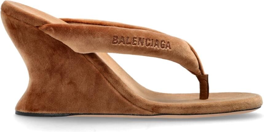Balenciaga Gaeta Wedge Flip-Flops