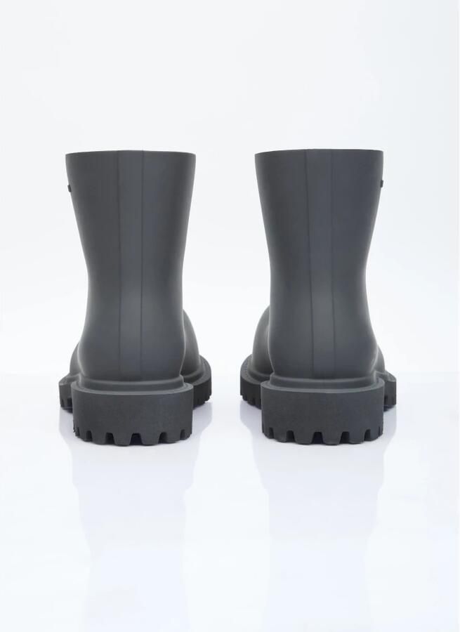 Balenciaga Korte Rubberen Regenlaarzen Black Dames