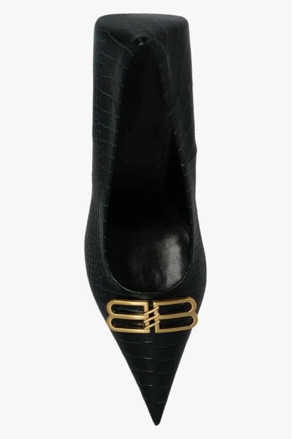 Balenciaga Groene 'Knife' Stiletto Pumps - Foto 2