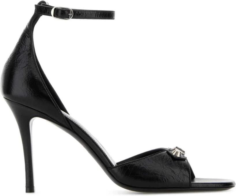 Balenciaga Leren Hakken met Enkelbandje