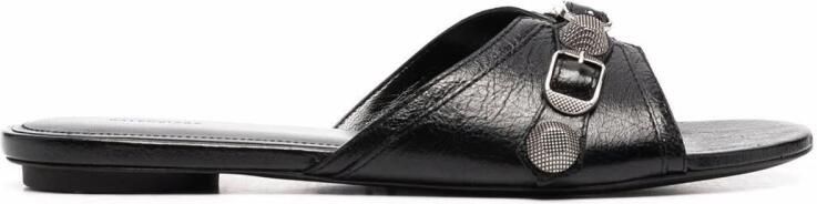 Balenciaga Leren Muiltjesandalen met Noppen