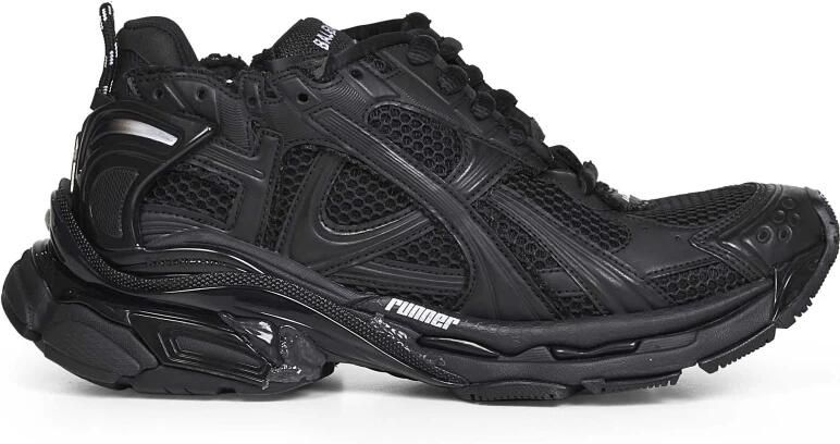 Balenciaga Zwarte sneakers met verbruikte effect Black Heren - Foto 4