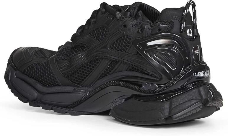 Balenciaga Zwarte sneakers met verbruikte effect Black Heren - Foto 3