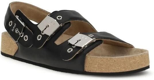 Balenciaga Scholl Platte Sandalen met Verstelbare Banden