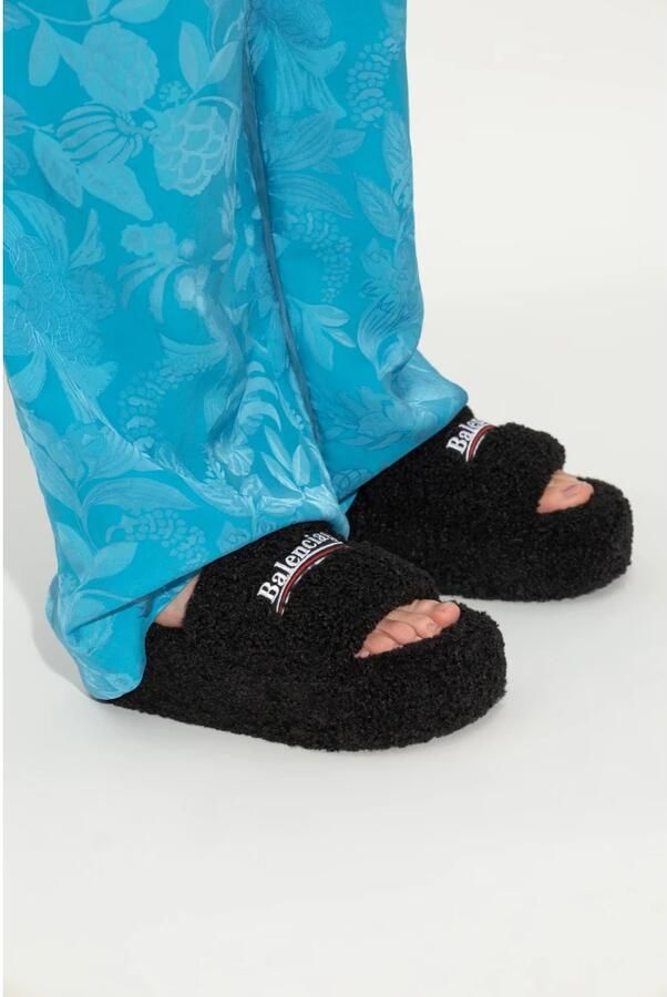 Balenciaga Slippers met logo - Foto 2