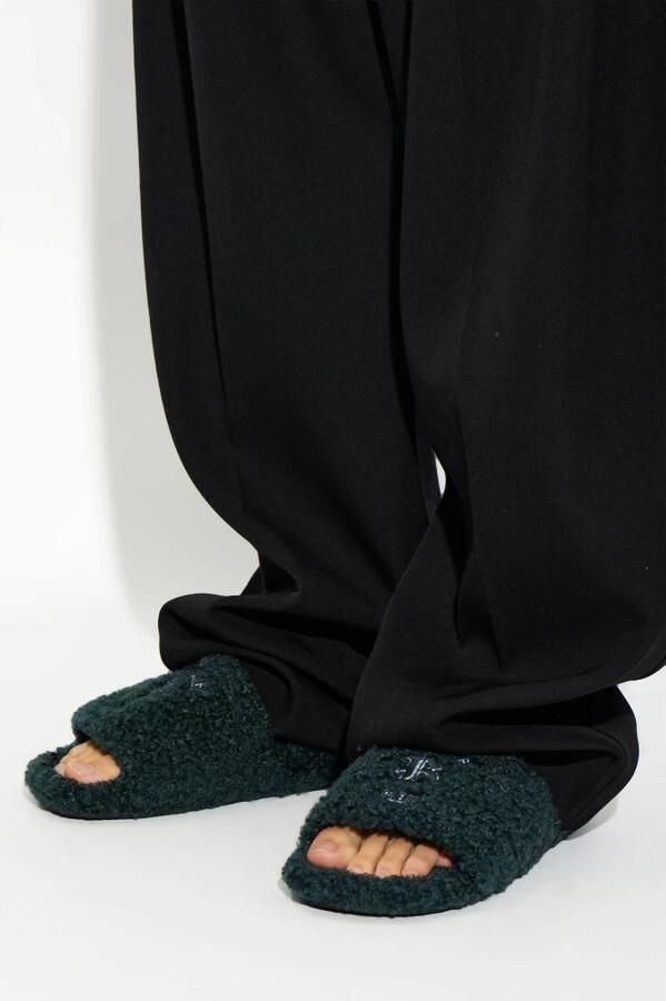Balenciaga Slippers van imitatiebont - Foto 2