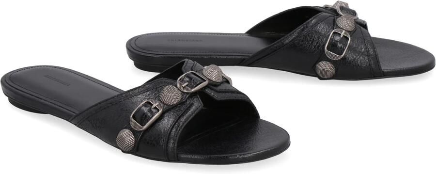 Balenciaga Studded Leren Slides - Foto 3