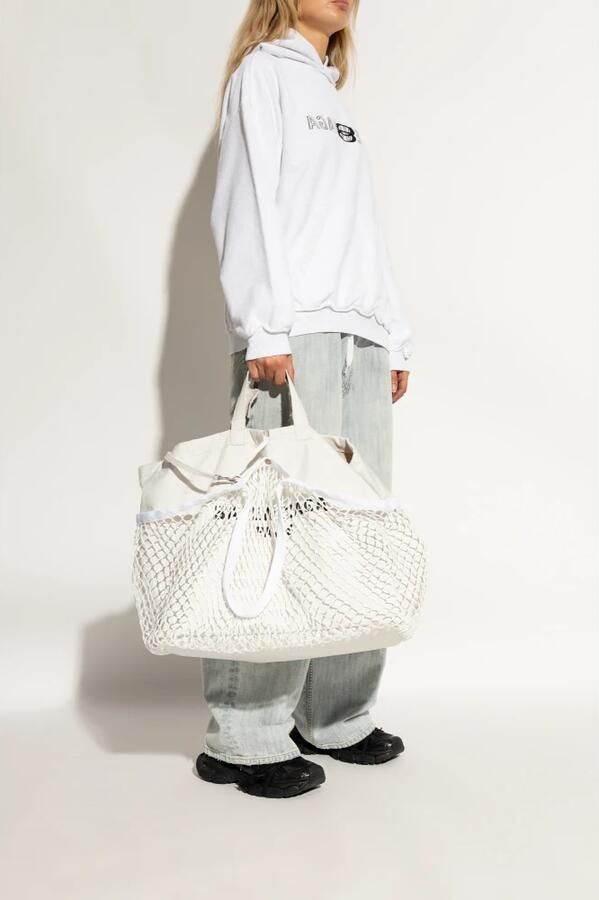 Balenciaga Zwarte Mesh Sneakers met Metallic Effect Black Dames - Foto 3