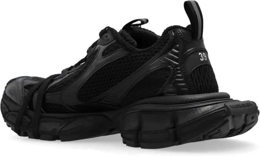 Balenciaga Zwarte Mesh Sneakers met Metallic Effect Black Dames - Foto 4