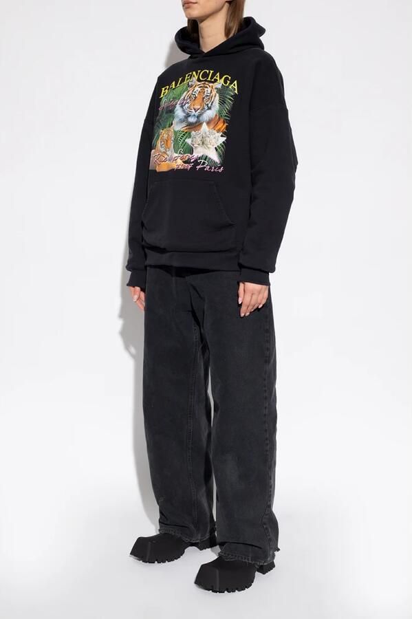 Balenciaga Trooper Boots in Black Rubber Zwart Dames