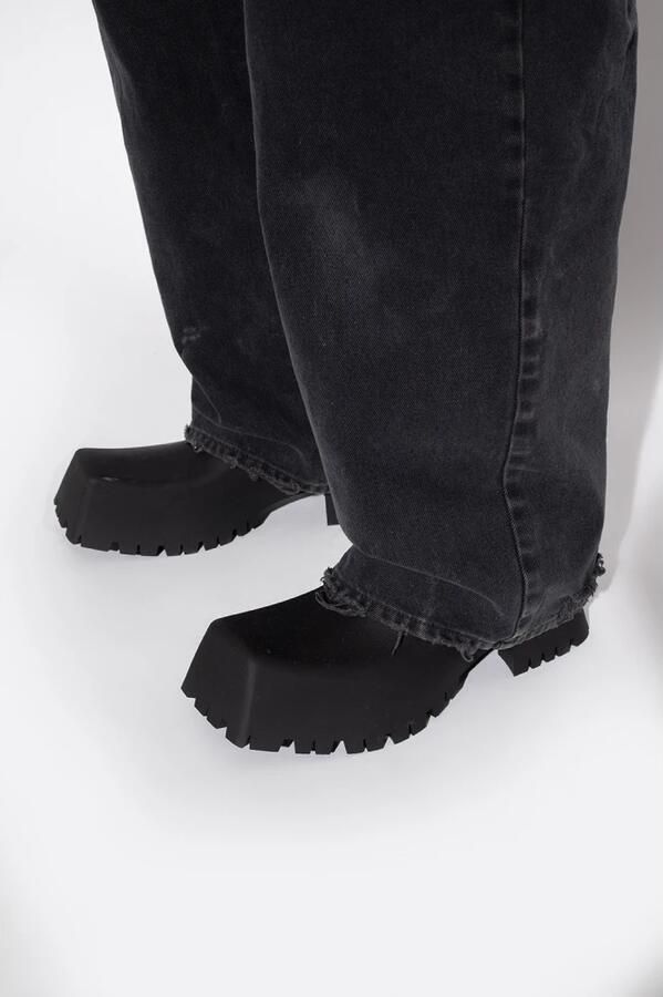Balenciaga Trooper Boots in Black Rubber Zwart Dames - Foto 4