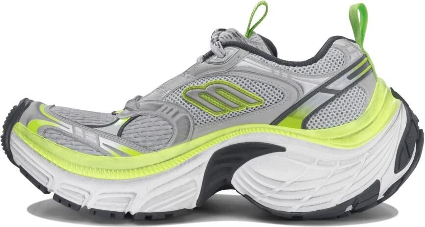 Balenciaga Retro Sneakers in Grijs Wit Groen Multicolor Heren