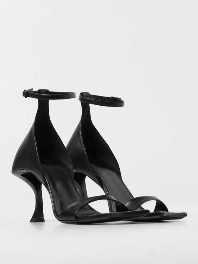Balenciaga Zwarte hak sandalen modern ontwerp
