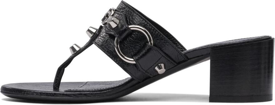 Balenciaga Zwarte Sandalen met Studs en Gespen