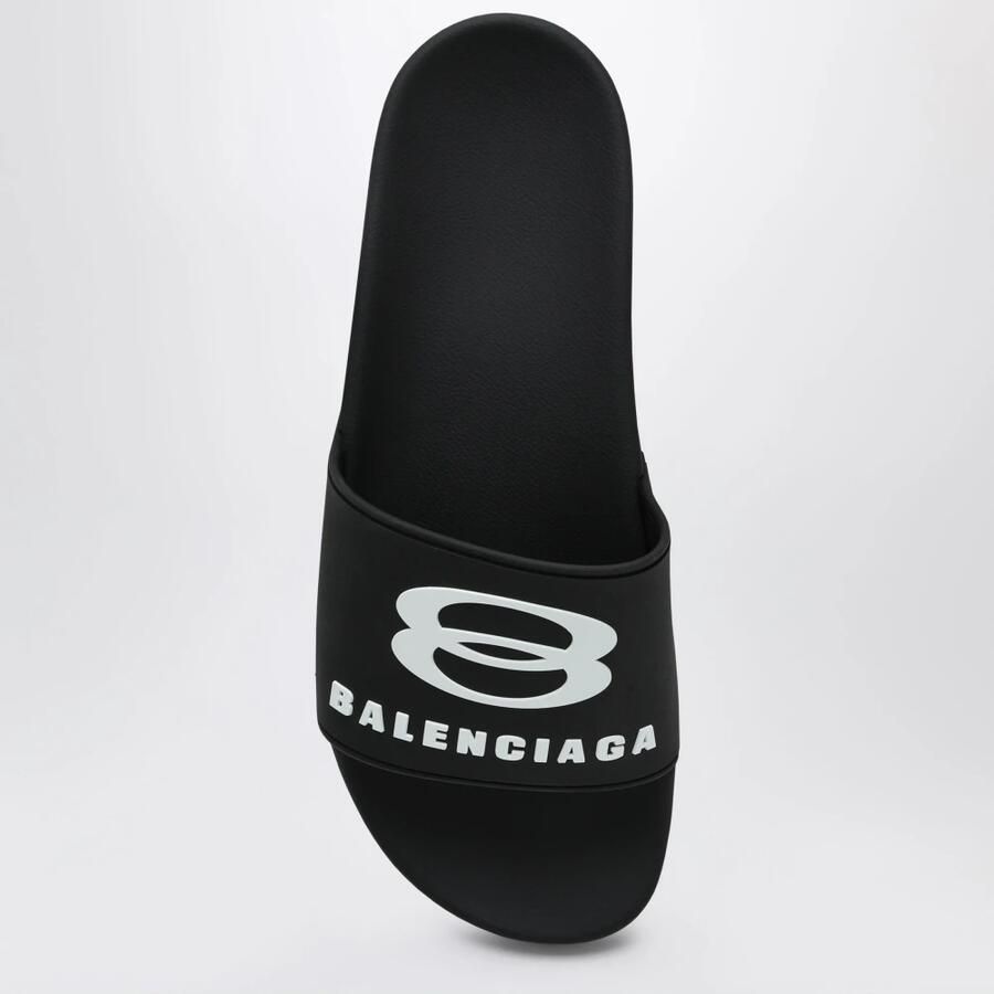 Balenciaga Zwarte Sandalen Slides