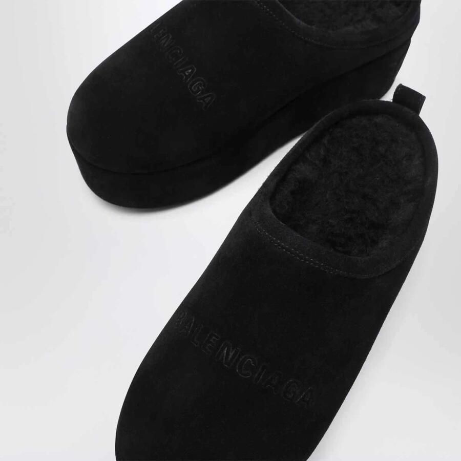 Balenciaga Zwarte Slide Sandalen Alaska Stijl