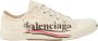 Balenciaga Beige sneakers met distressed effect klassieke vetersluiting - Thumbnail 1