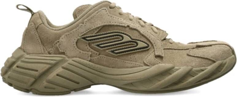 Balenciaga Beige Suède Chunky Sole Sneakers