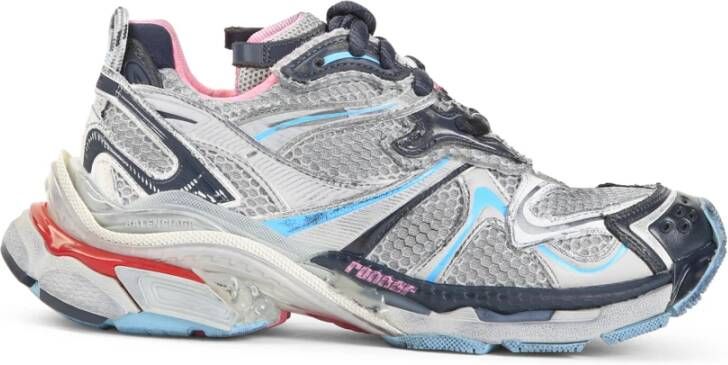 Balenciaga Blauwe Sneakers Uniek Ontwerp Superieur Comfort Blue Dames